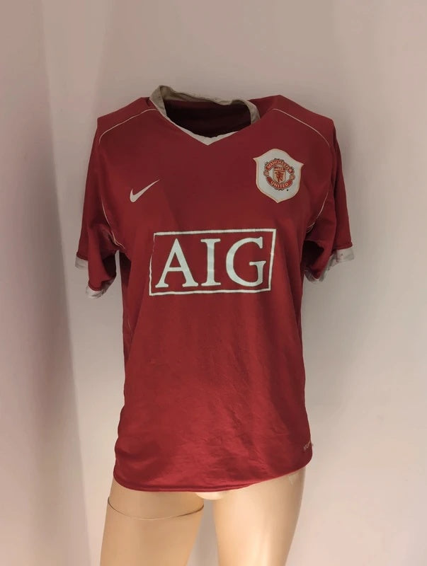 Manchester united 2006 2007 Nike football shirt soccer jersey L 146814