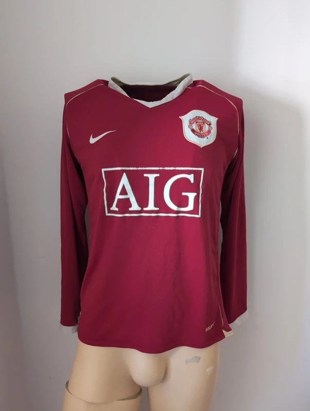 Manchester united 2006 2007 Nike longsleeve football shirt soccer jersey M