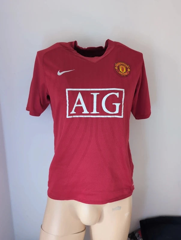 Manchester united 2007 2008 Nike football shirt soccer jersey L 237924 666