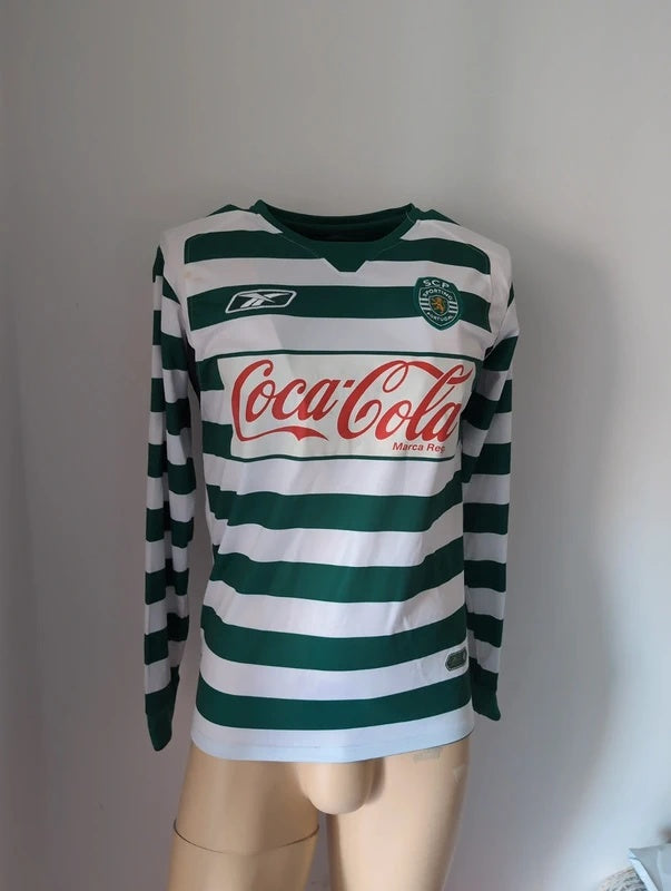 Sporting B 2004 2005 Reebok matchworn football shirt soccer jersey S #20