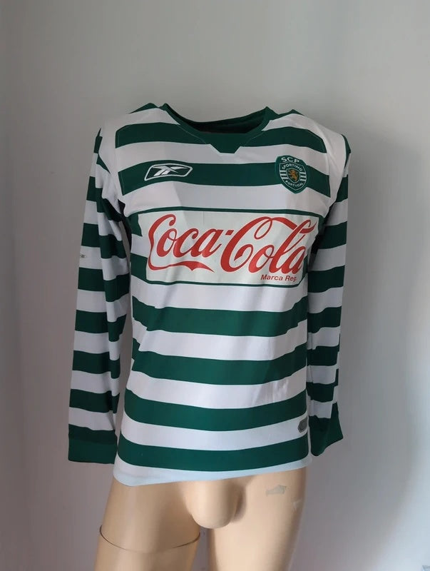Sporting B 2004 2005 Reebok matchworn football shirt soccer jersey S #9
