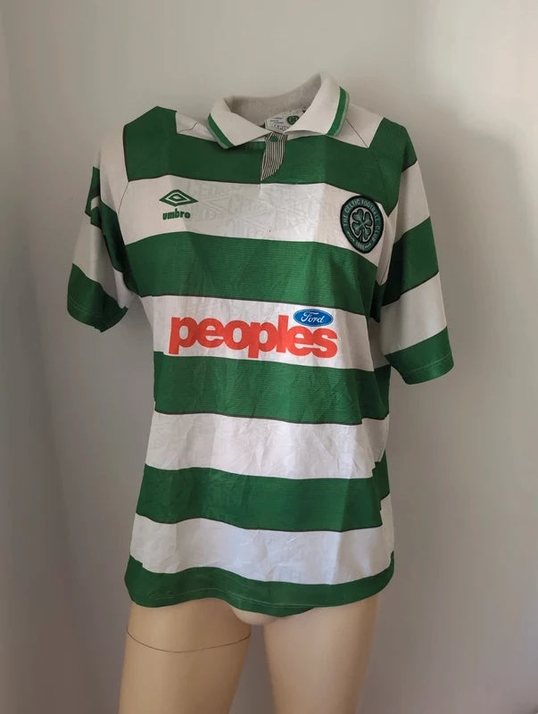 Celtic 1991 1992 umbro football shirt soccer jersey M