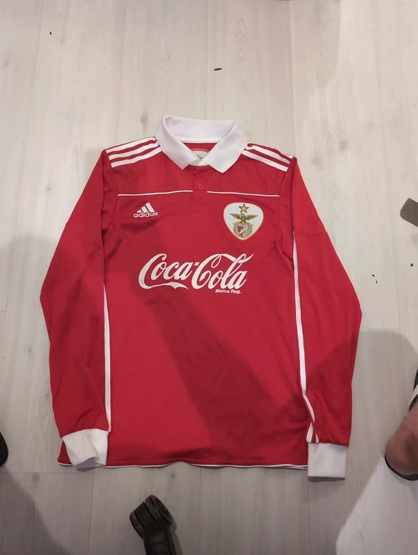 Benfica B 2010 2011 adidas matchworn longsleeve football shirt soccer jersey S #3