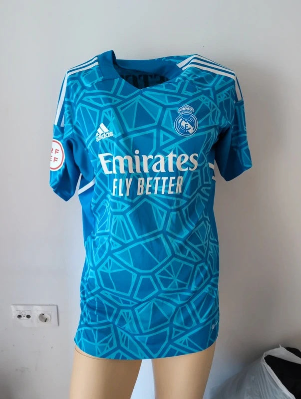 Real Madrid 2022 2023 adidas goalkeeper football shirt soccer jersey L #32 quetglas matchworn