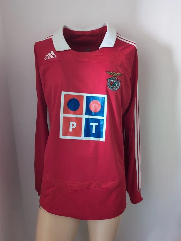 Benfica 2007 2008 adidas longsleeve football shirt soccer jersey XL 694847