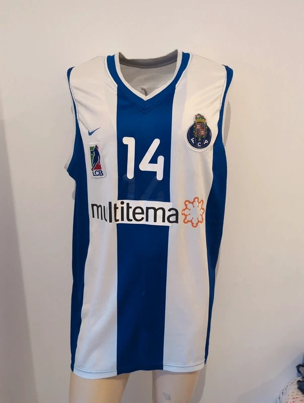 FC porto 2000 2001 Nike matchworn basketball shirt jersey XXL #14