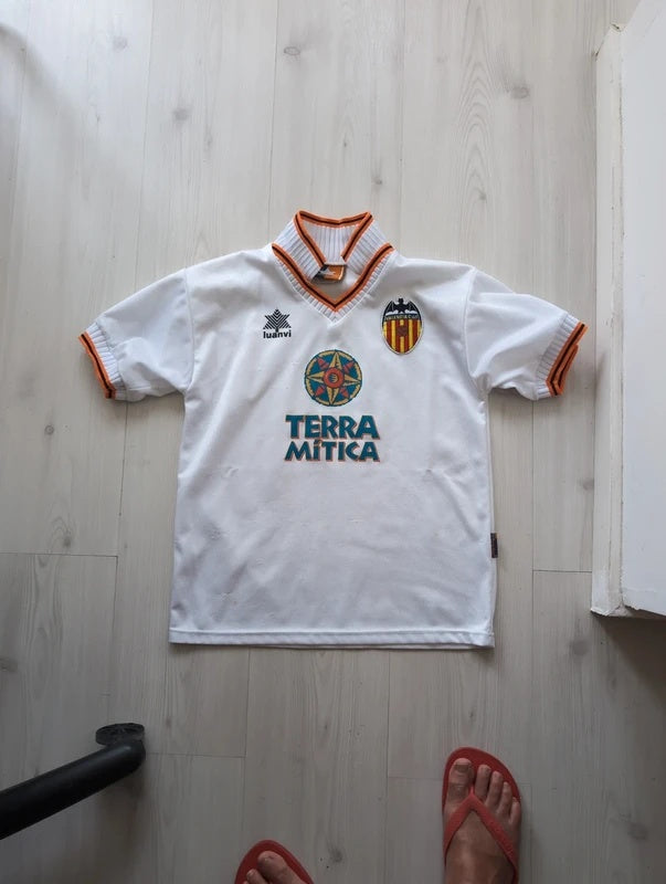 Valencia 1998 1999 luanvi football shirt soccer jersey boys M size