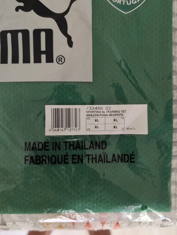 Sporting puma training shirt sleeveless football shirt soccer jersey XL bnwt