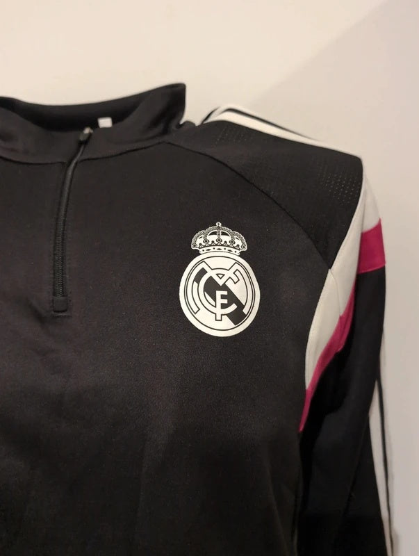 Real Madrid 2014 2015 adidas 1/2 zip training jacket football soccer L m37189