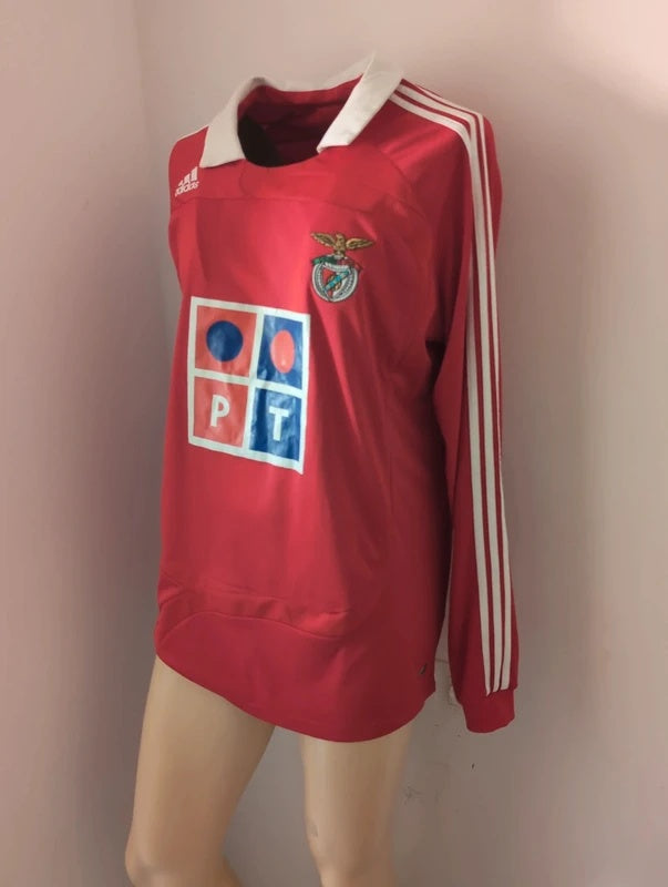 Benfica 2007 2008 adidas longsleeve football shirt soccer jersey XL 694847