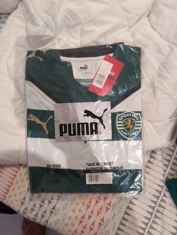 Sporting puma 2009 2010 football shirt soccer jersey XL bnwt