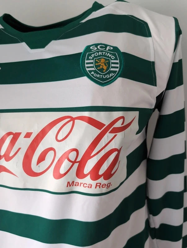 Sporting B 2004 2005 Reebok matchworn football shirt soccer jersey S #9