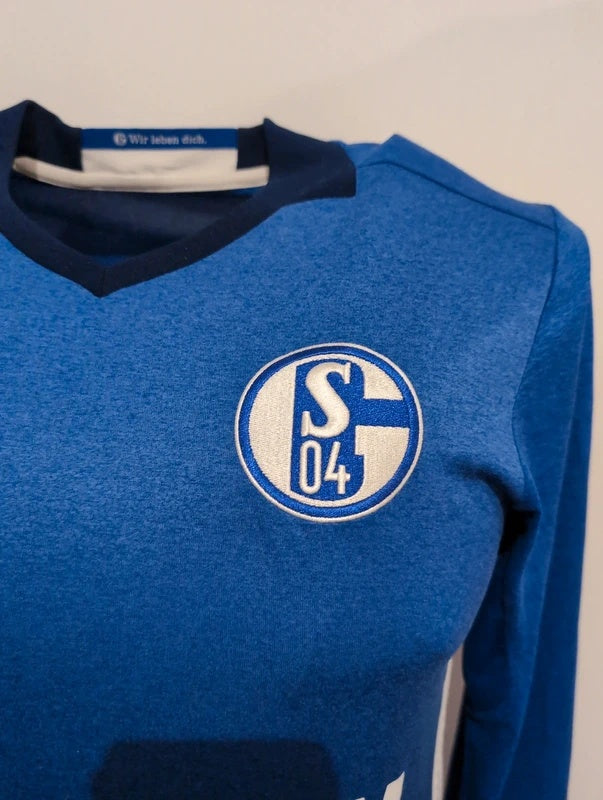 Schalke 04 2016 2017 adidas longsleeve football shirt soccer jersey S ai7226