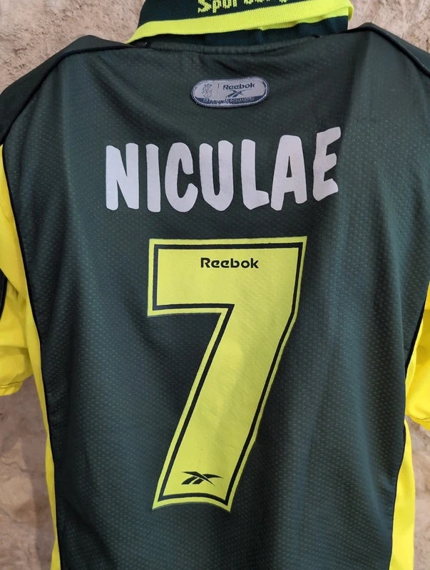 Sporting 2000 2001 away Reebok football shirt soccer jersey XL #7 Niculae