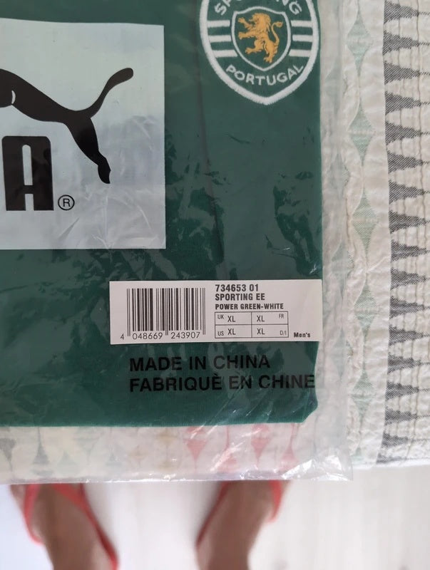 Sporting puma training shirt football shirt soccer jersey XL bnwt