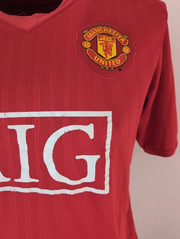 Manchester united 2007 2008 Nike football shirt soccer jersey L 237924 666