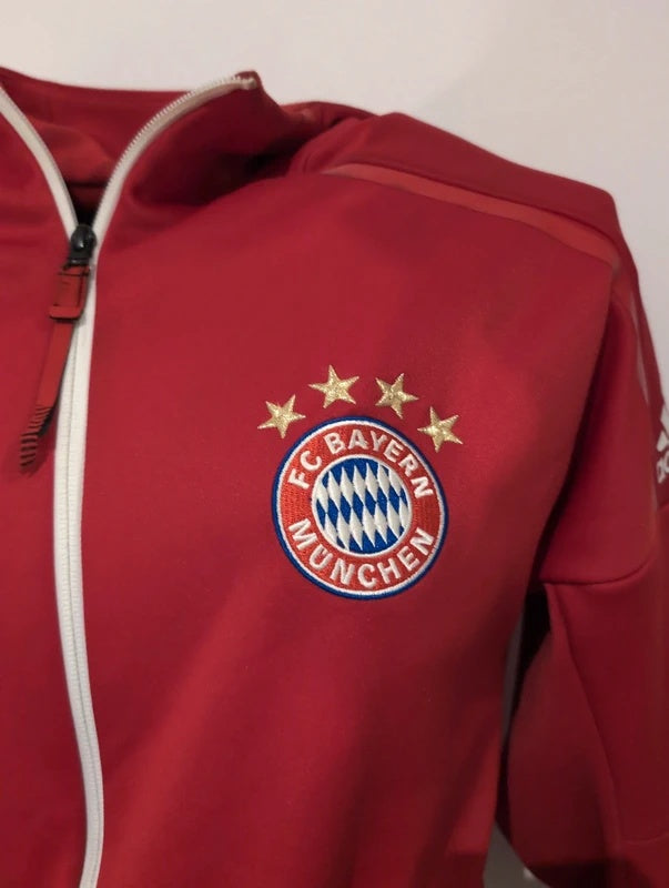Bayern Munich 2016 adidas Hoodie Anthem Z.N.E. jacket football soccer M bq8737