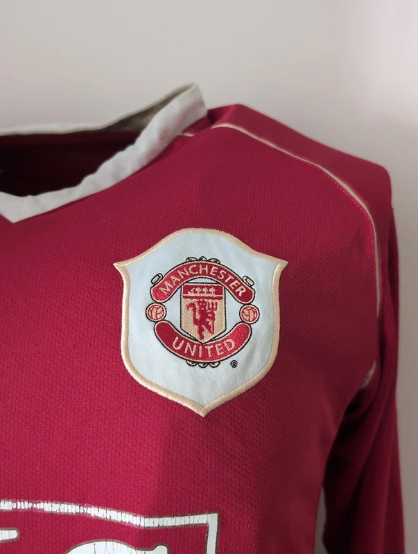 Manchester united 2006 2007 Nike longsleeve football shirt soccer jersey M