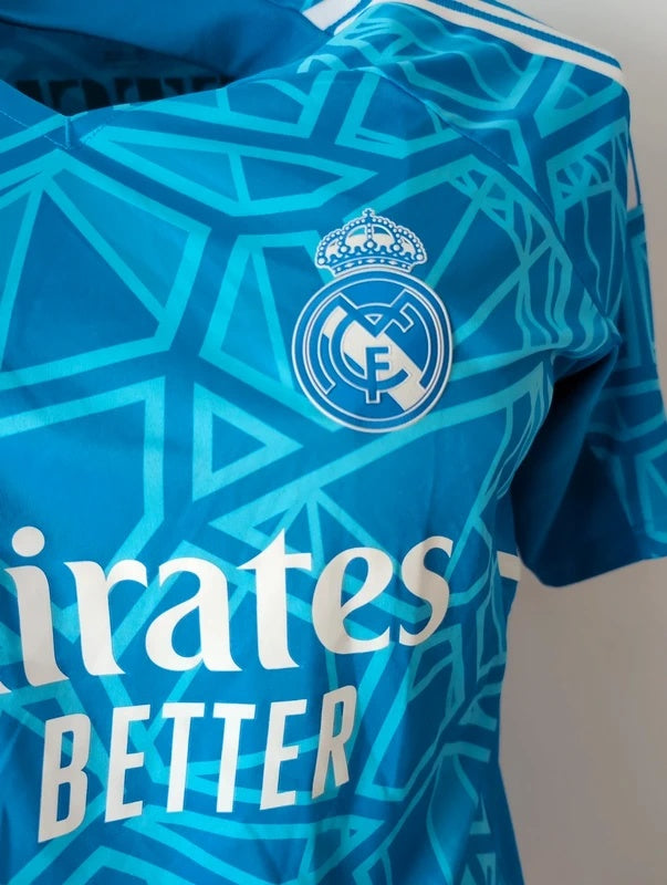 Real Madrid 2022 2023 adidas goalkeeper football shirt soccer jersey L #32 quetglas matchworn