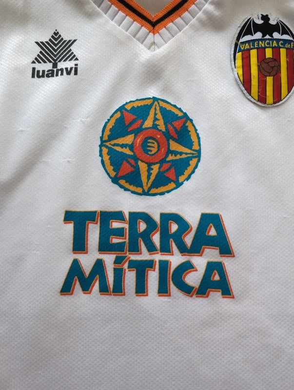 Valencia 1998 1999 luanvi football shirt soccer jersey boys M size
