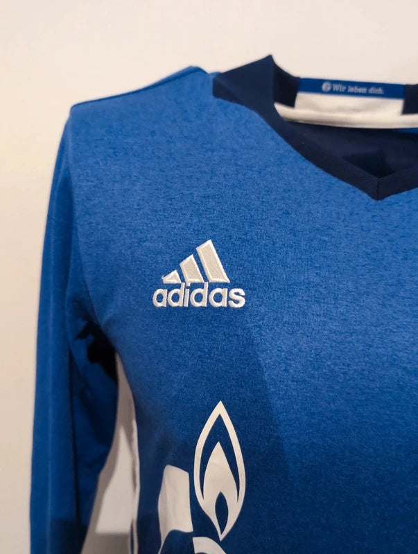 Schalke 04 2016 2017 adidas longsleeve football shirt soccer jersey S ai7226