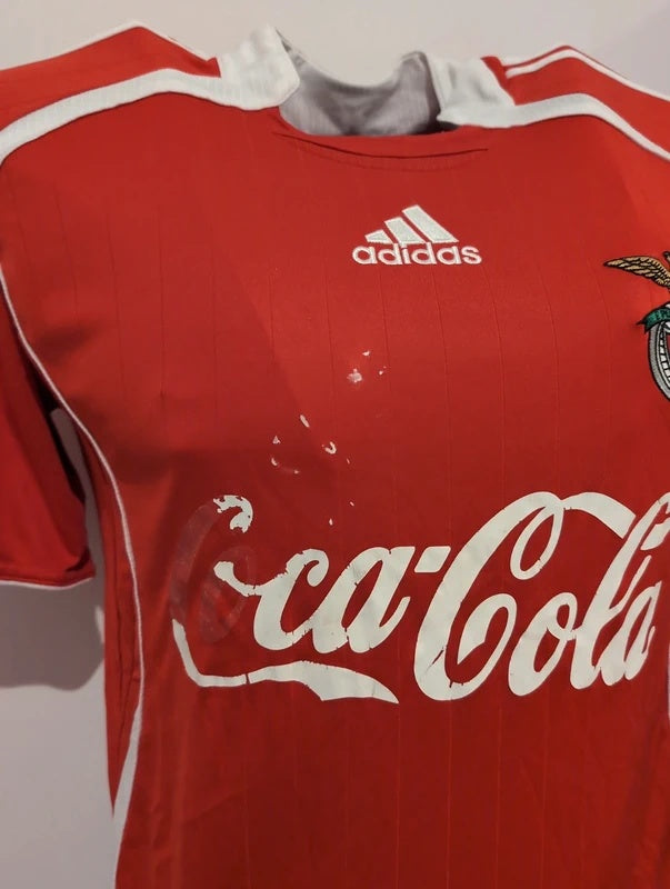 Benfica B 2006 2007 matchworn adidas football shirt soccer jersey M #8