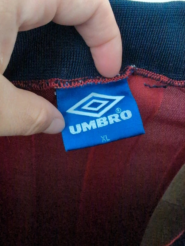 England 1998 away umbro football shirt soccer jersey XL