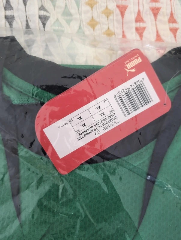 Sporting puma training shirt sleeveless football shirt soccer jersey XL bnwt