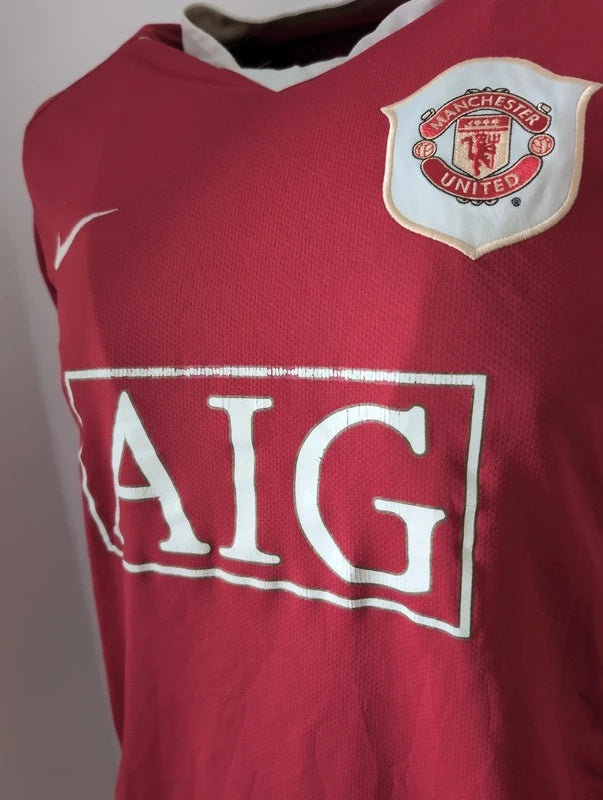 Manchester united 2006 2007 Nike longsleeve football shirt soccer jersey M