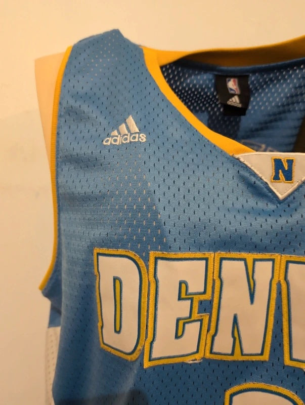 Denver Nuggets #3 Ty Lawson Adidas NBA Light Blue Jersey L