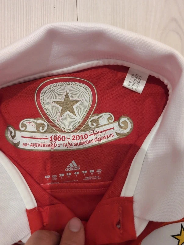 Benfica B 2010 2011 adidas matchworn longsleeve football shirt soccer jersey S #3