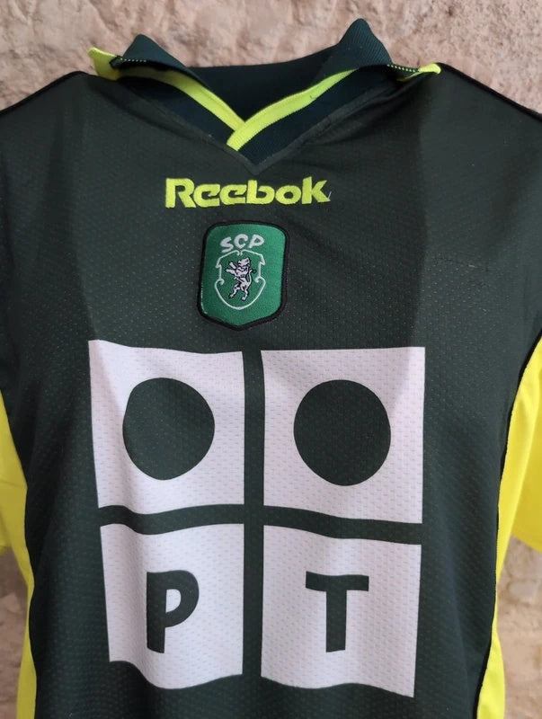 Sporting 2000 2001 away Reebok football shirt soccer jersey XL #7 Niculae