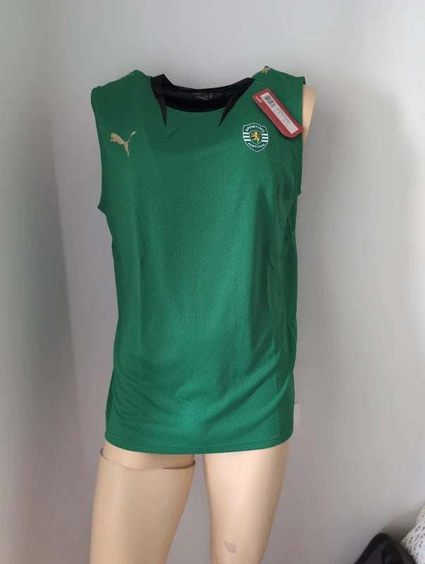 Sporting puma training shirt sleeveless football shirt soccer jersey XL bnwt