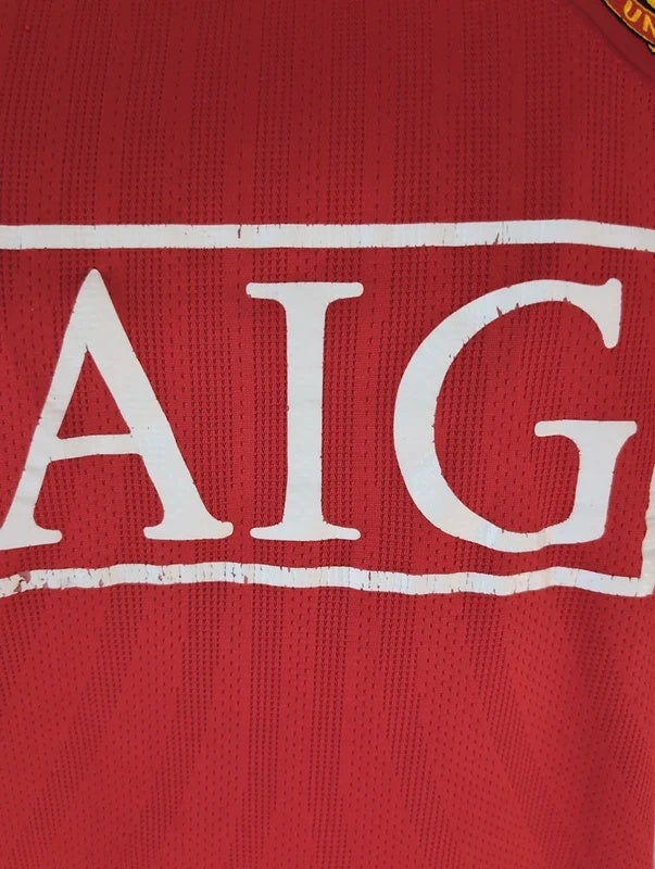 Manchester united 2007 2008 Nike football shirt soccer jersey L 237924 666