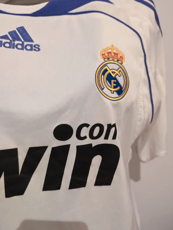 Real Madrid 2007 2008 adidas football shirt soccer jersey L 697327