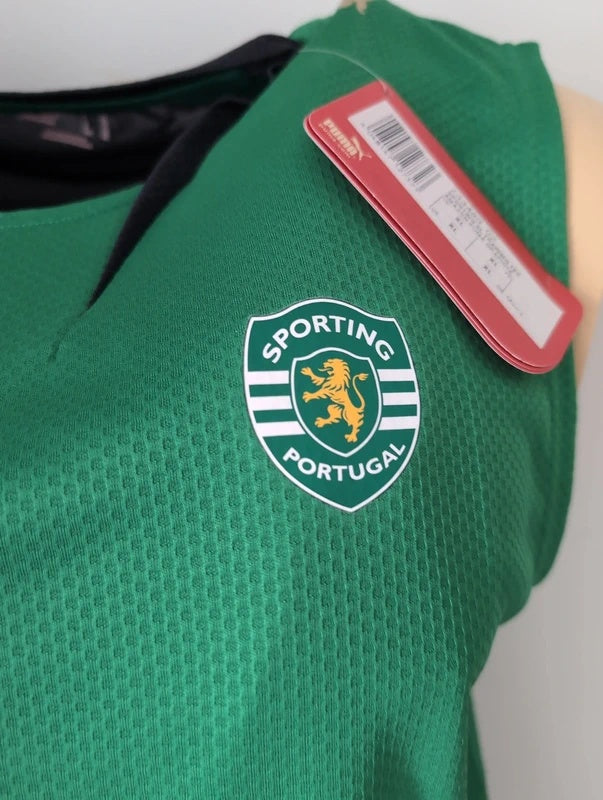 Sporting puma training shirt sleeveless football shirt soccer jersey XL bnwt