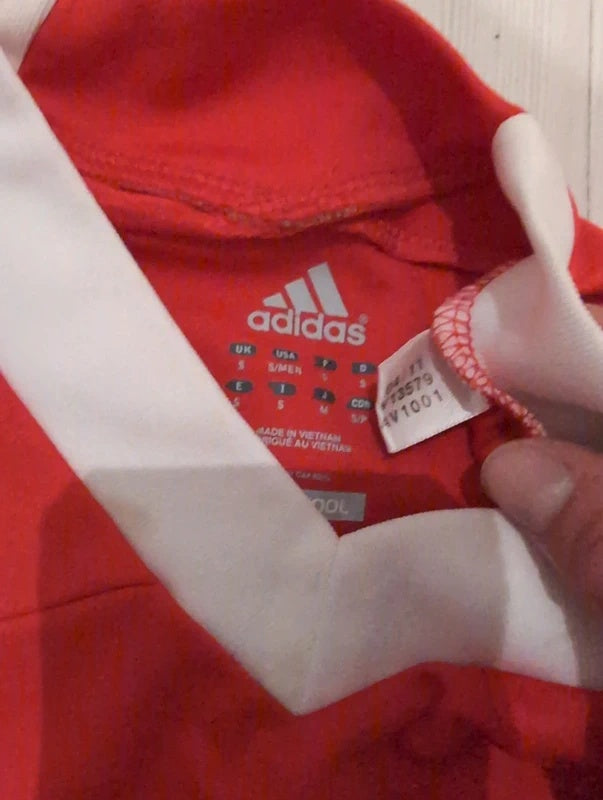 Benfica B 2011 2012 adidas matchworn longsleeve football shirt soccer jersey S #10