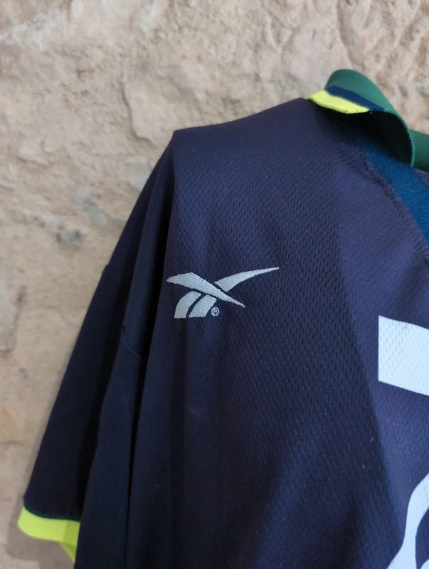 Sporting 1998 1999 away Reebok football shirt soccer jersey L #20 quaresma