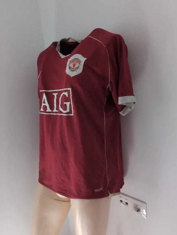 Manchester united 2006 2007 Nike football shirt soccer jersey L 146814
