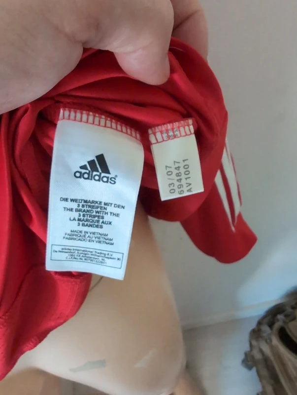 Benfica 2007 2008 adidas longsleeve football shirt soccer jersey XL 694847