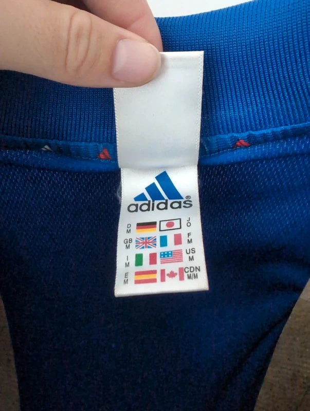 France 2000 2002 adidas football shirt soccer jersey M 647194
