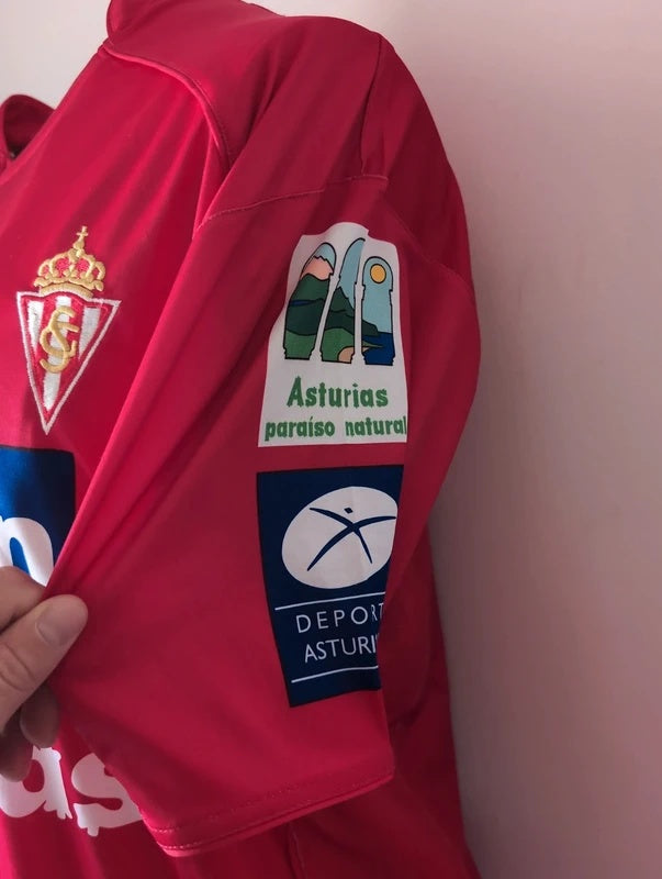 Sporting gijon 2009 2010 astore football shirt soccer jersey XL
