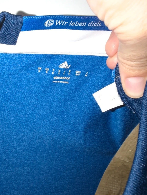 Schalke 04 2016 2017 adidas longsleeve football shirt soccer jersey S ai7226