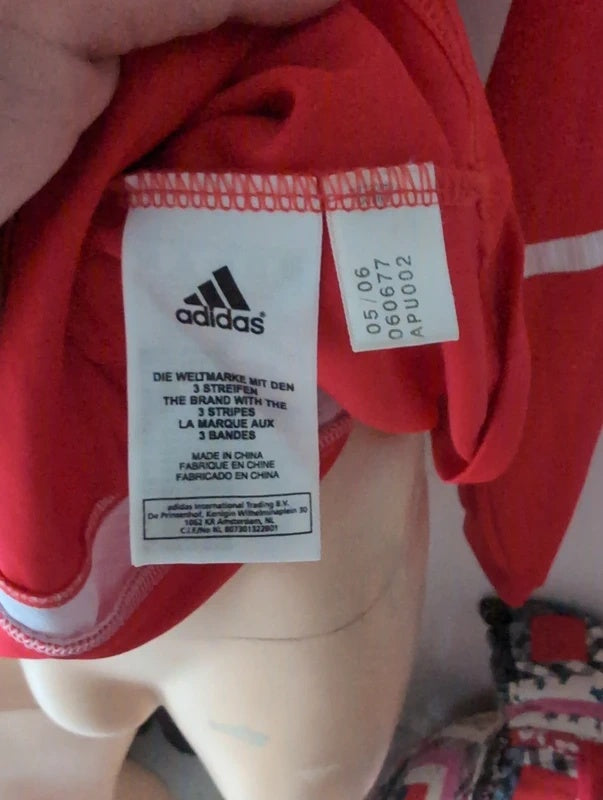 Benfica 2006 2007 adidas longsleeve football shirt soccer jersey XL 060677