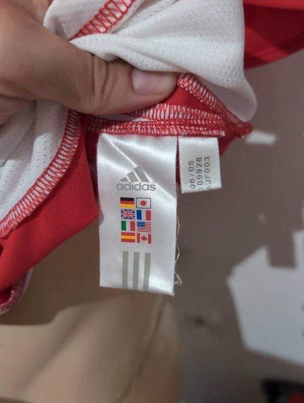 Benfica B 2005 2006 adidas matchworn football shirt soccer jersey M #14