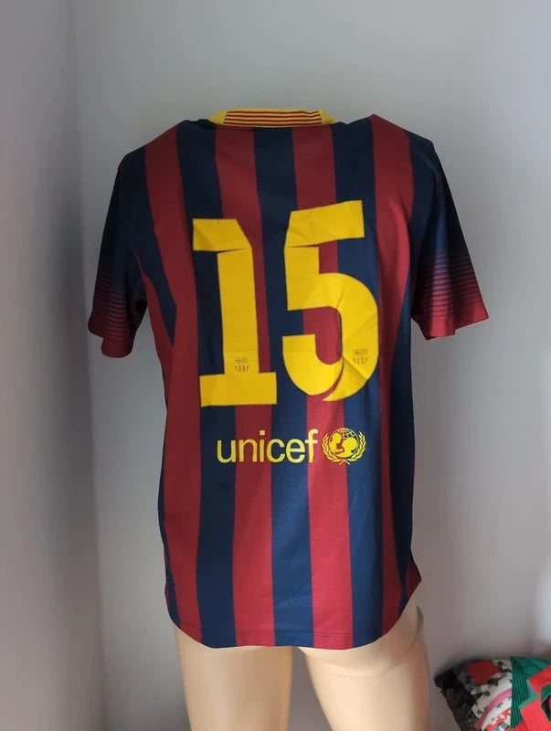 barcelona 2013 2014 Nike femeni matchworn football shirt soccer jersey women L #15 534668 411