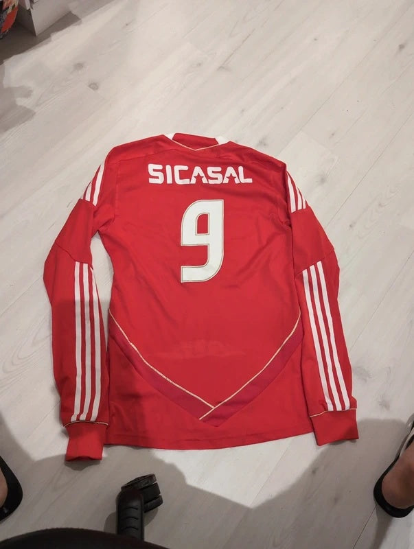 Benfica B 2011 2012 adidas longsleeve matchworn football shirt soccer jersey S #9