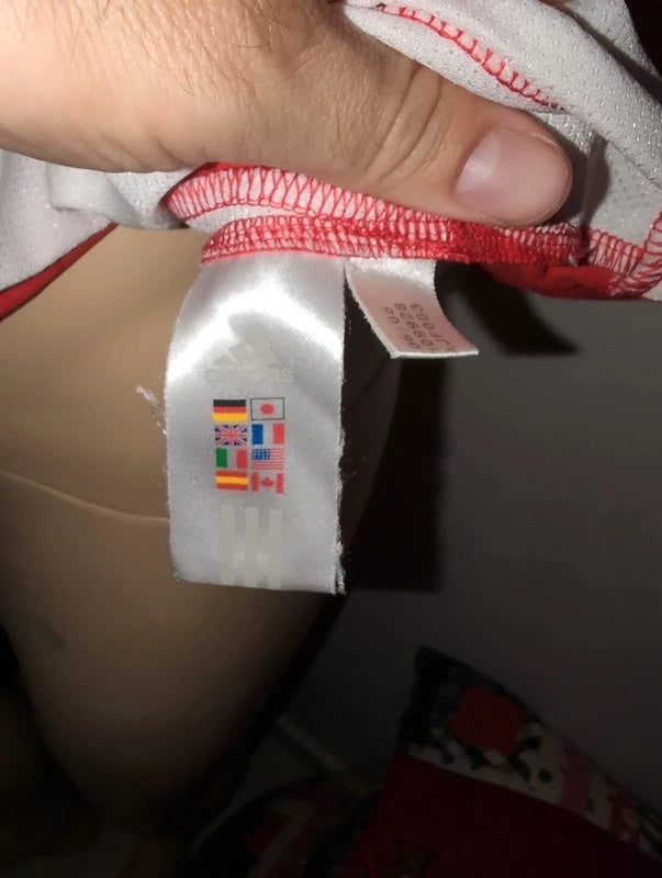 Benfica B 2005 2006 adidas matchworn football shirt soccer jersey M #15