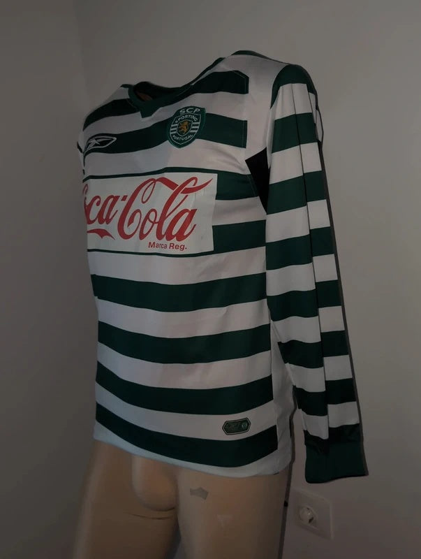 Sporting B 2004 2005 Reebok matchworn football shirt soccer jersey S #9