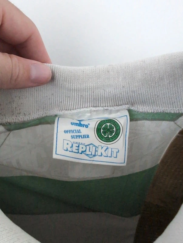 Celtic 1991 1992 umbro football shirt soccer jersey M